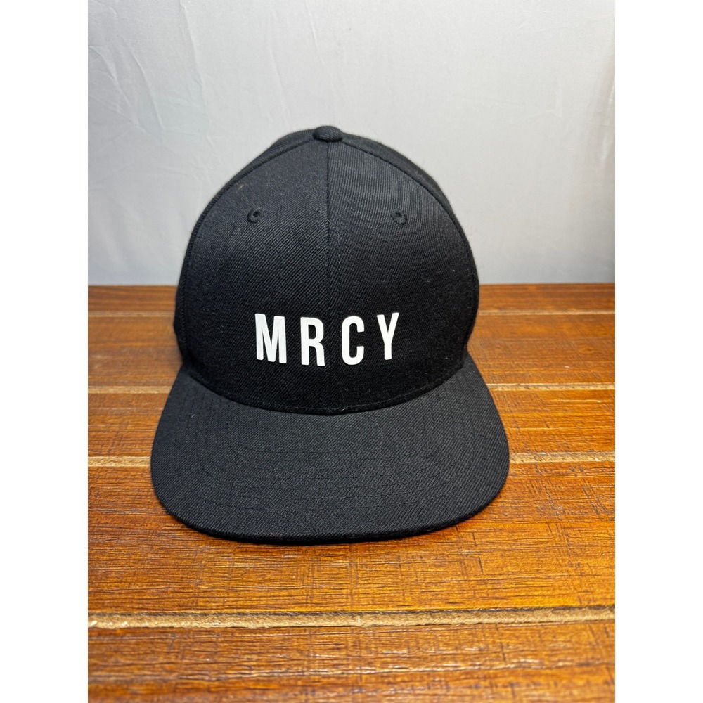 MRCY Art of Homage Black Adjustable Hat White Logo Streetwear Urban Baseball Cap